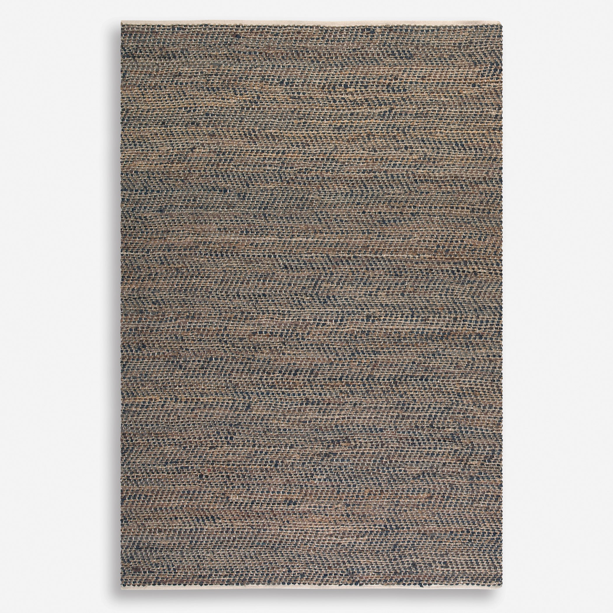 Tobais Rescued Leather & Hemp Area Rug