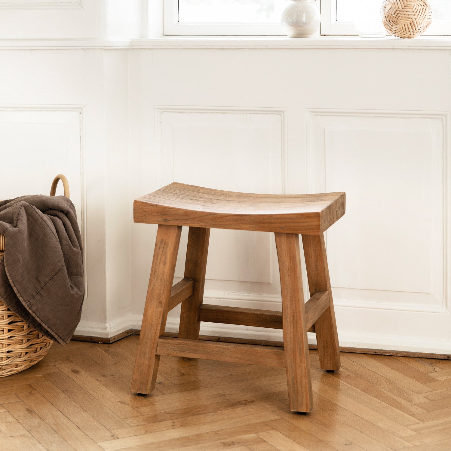 Charles Teak Stool by Sika Design - view 2