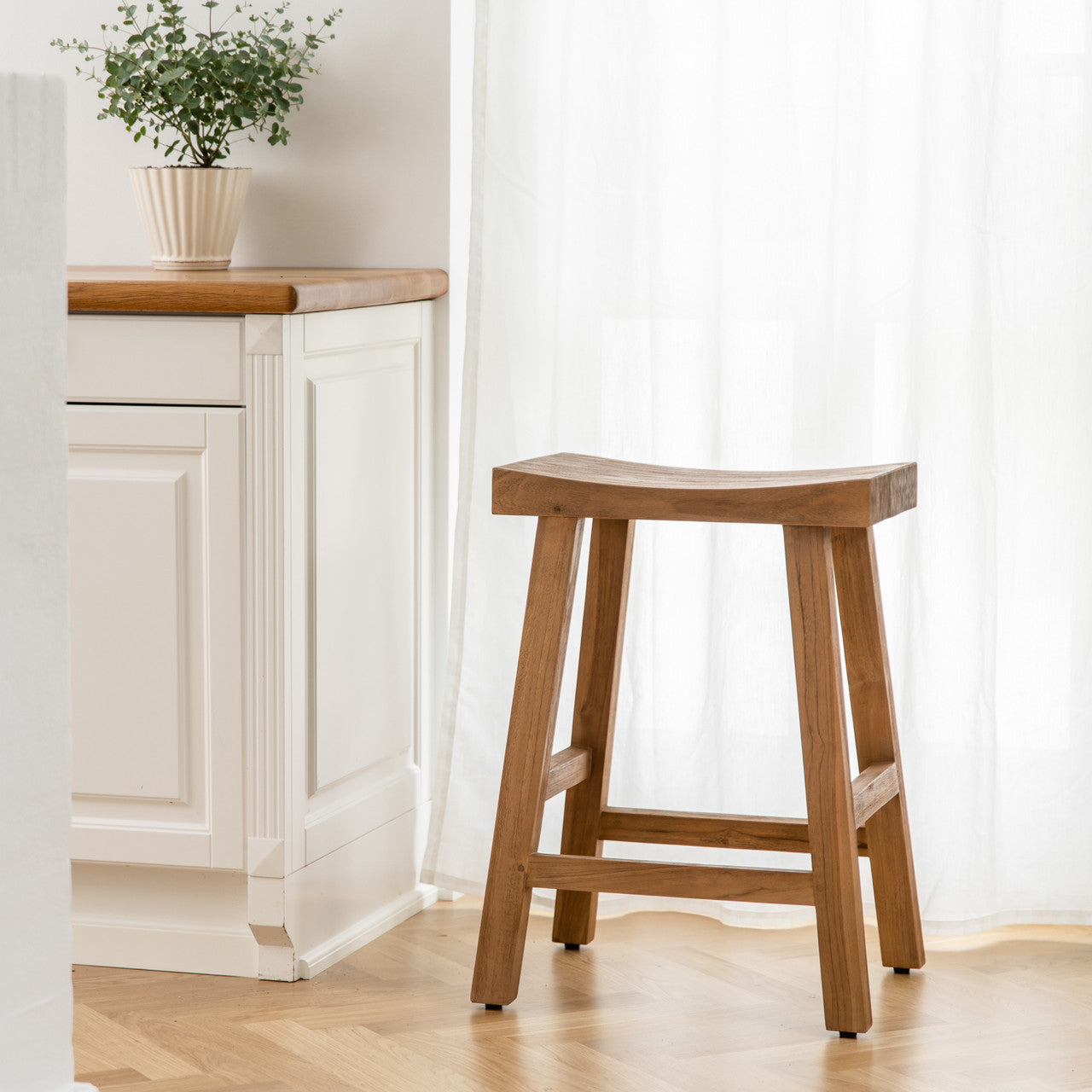 Charles Teak Counter Stool by Sika Design - view 2