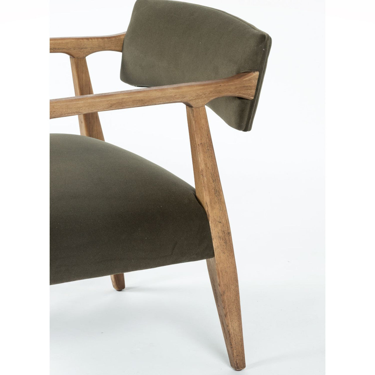 Tyler Modern Velvet Loden Armchair