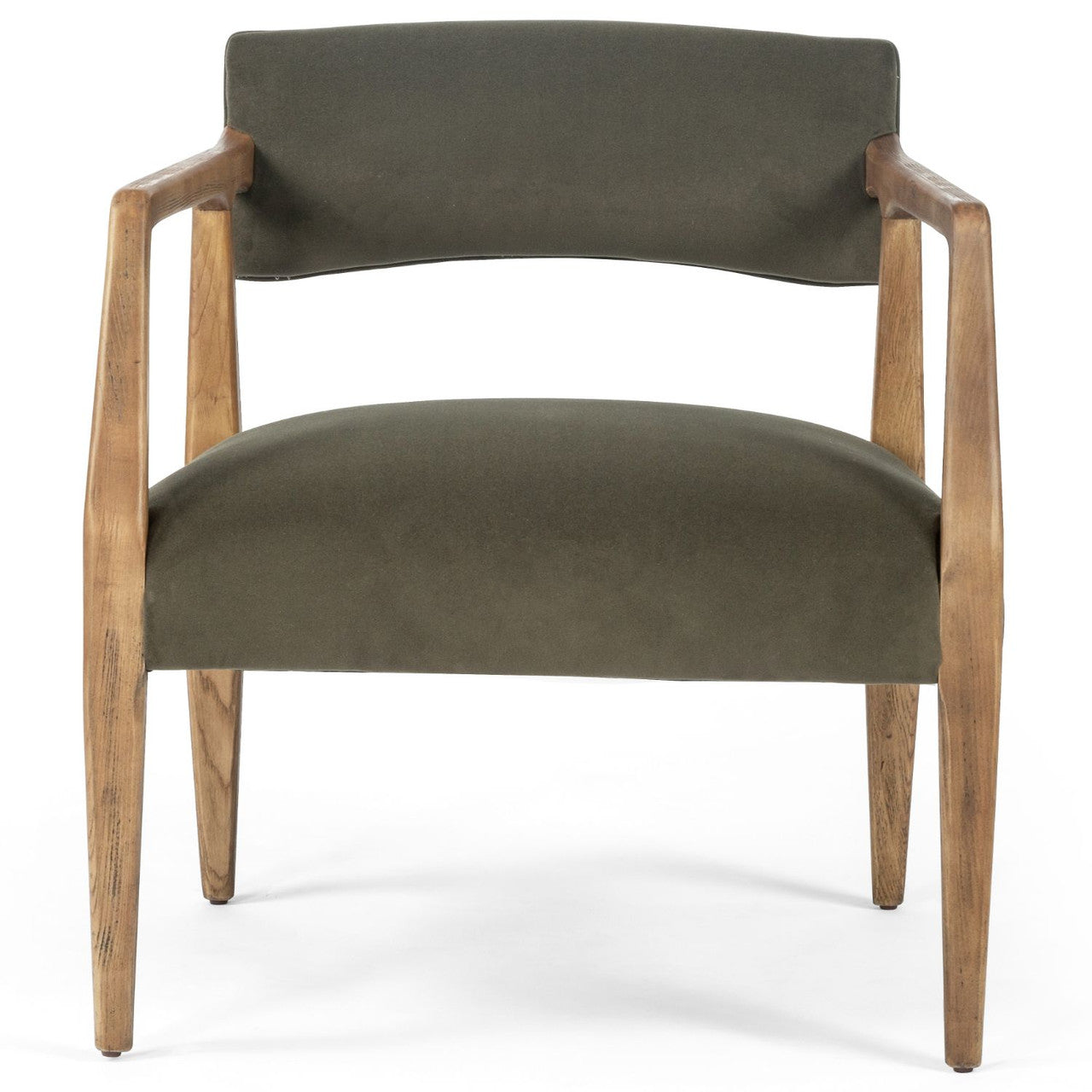 Tyler Modern Velvet Loden Armchair