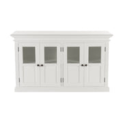 French Coastal Buffet with 4 Glass Doors 57"