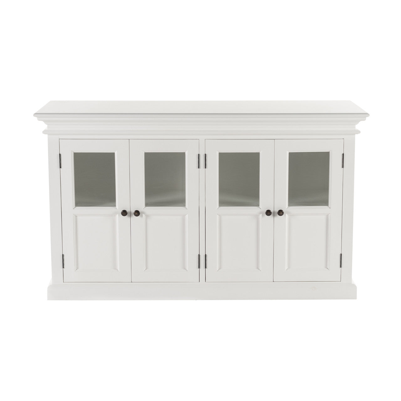 French Coastal Buffet with 4 Glass Doors 57"