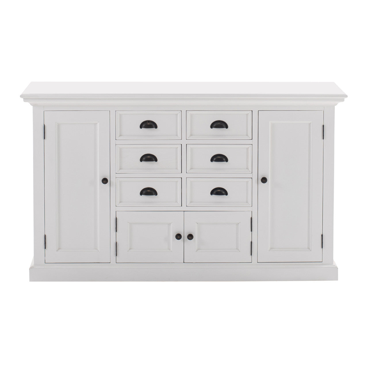 French Coastal Kitchen Hutch Unit 57"