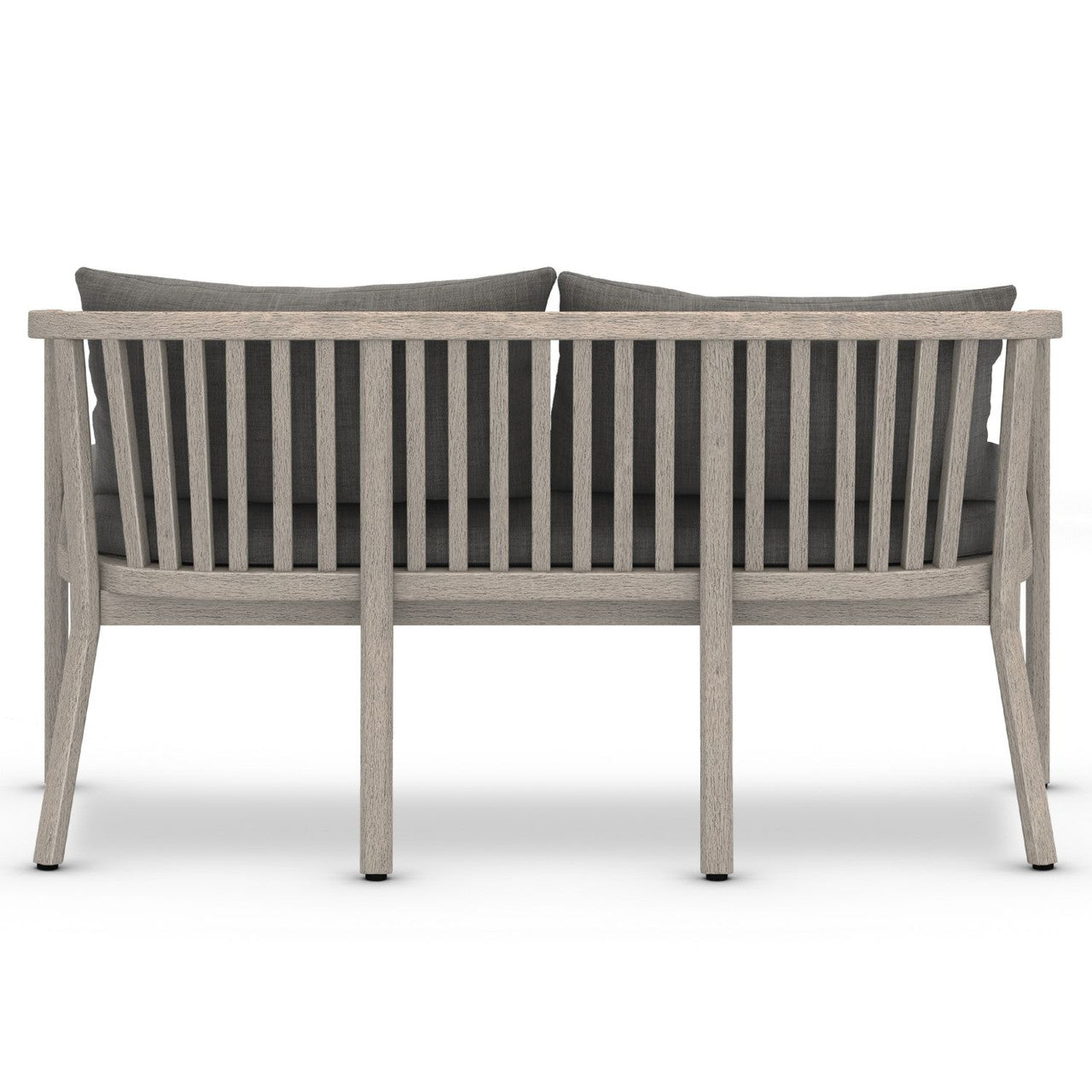 Tate Grey Teak Outdoor Bench
