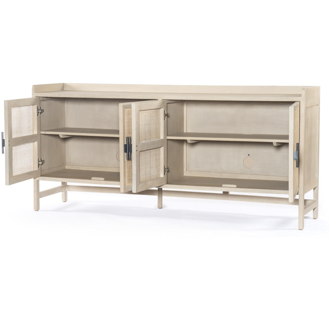 Caprice Woven Cane 4 Door Sideboard 72"