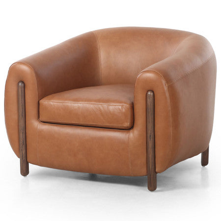 Lyla Valencia Camel Leather Chair
