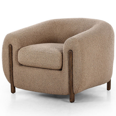 Lyla Sheepskin Camel Chair