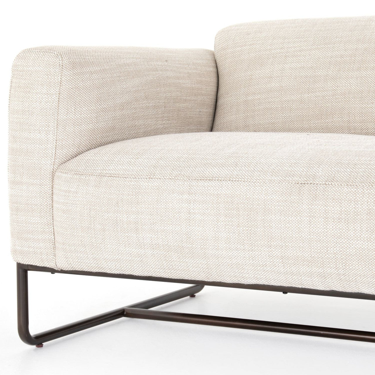 Ella Gable Taupe Sofa 91"