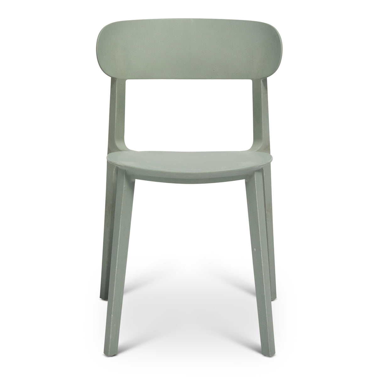 Metro Spencer Eco-Friendly Outdoor Stacking Chair Set of 4 - Moss Grey by Urbia - detail 2
