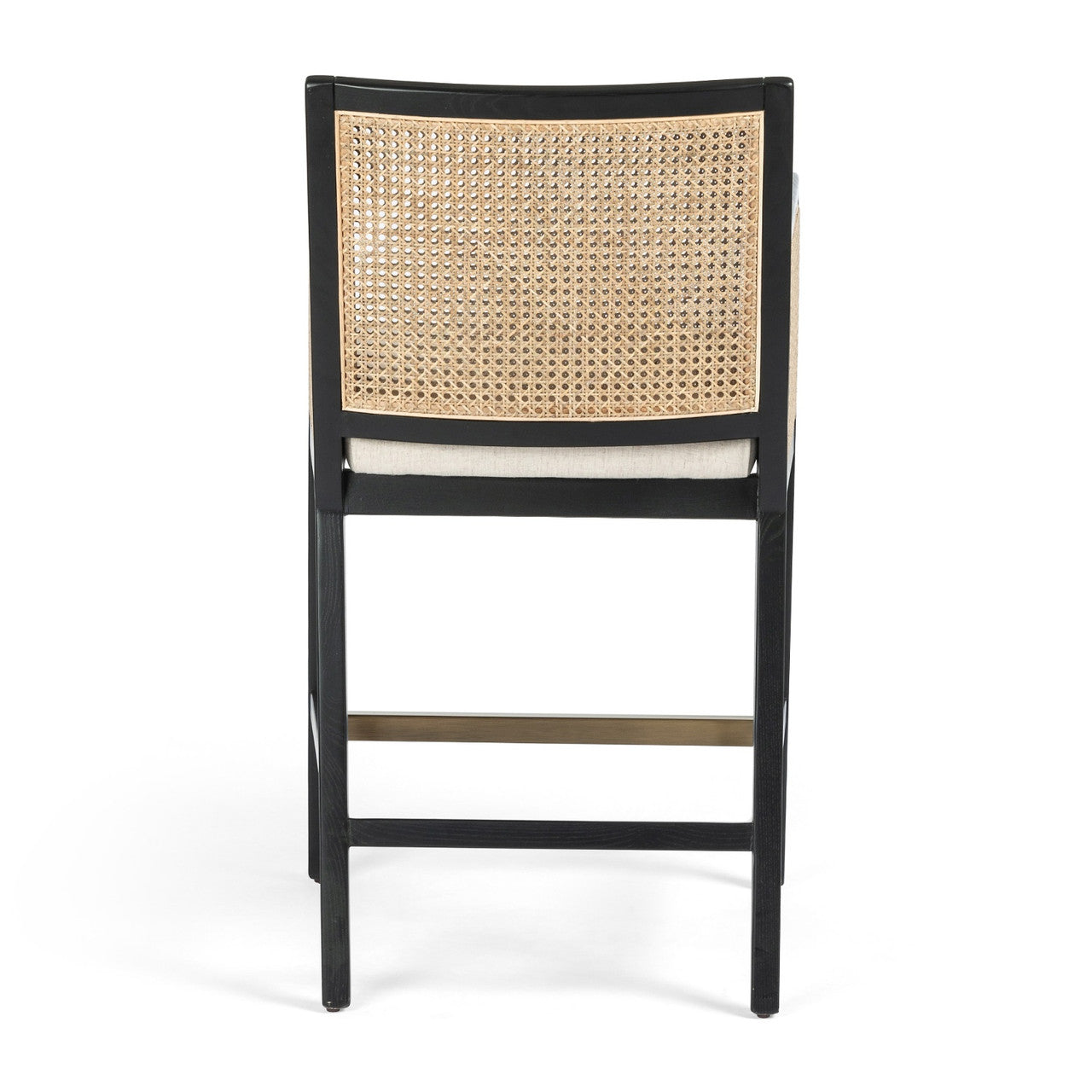 Antonia Cane Brushed Ebony Counter Stool