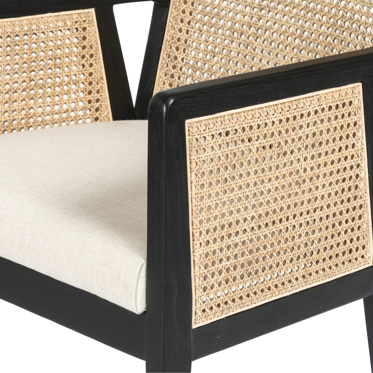 Antonia Cane Brushed Ebony Counter Stool