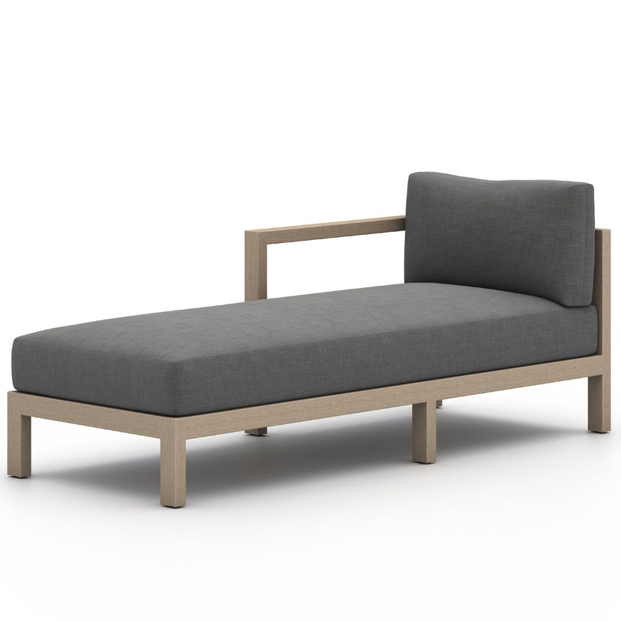 Sonoma Washed Brown Outdoor Sectional Left Chaise Piece