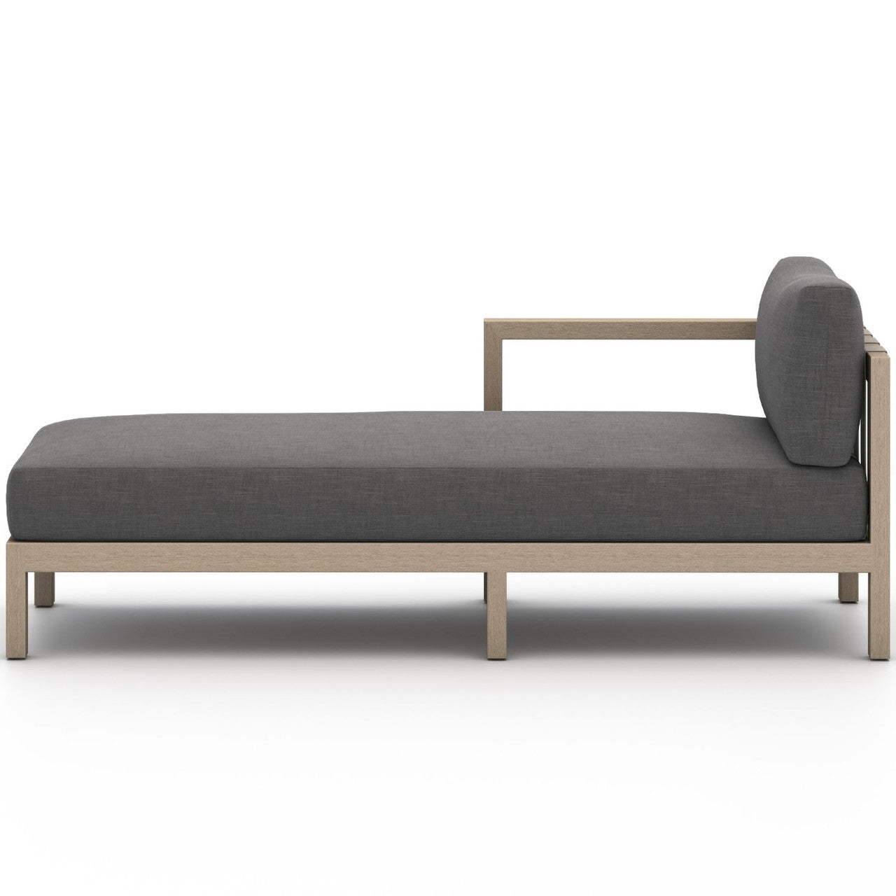 Sonoma Washed Brown Outdoor Sectional Left Chaise Piece