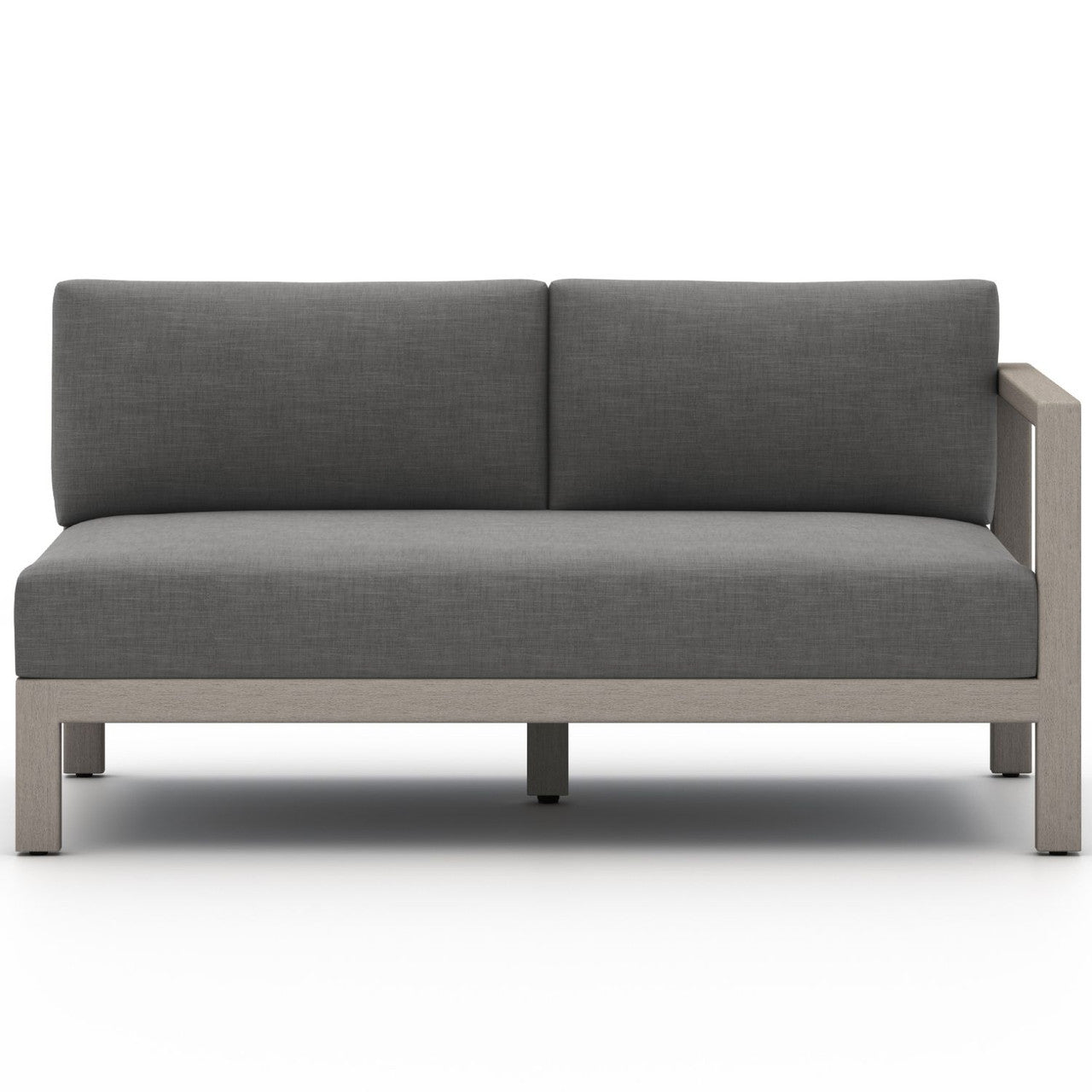 Sonoma Weathered Grey Outdoor Sectional Raf Sofa Piece