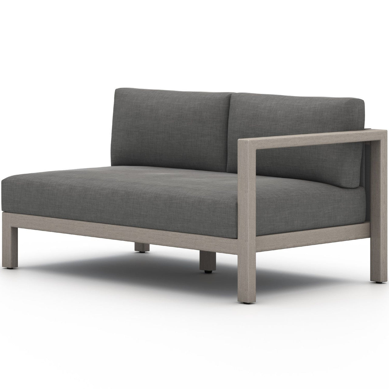 Sonoma Weathered Grey Outdoor Sectional Raf Sofa Piece