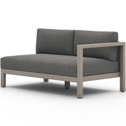 Sonoma Weathered Grey Outdoor Sectional Raf Sofa Piece