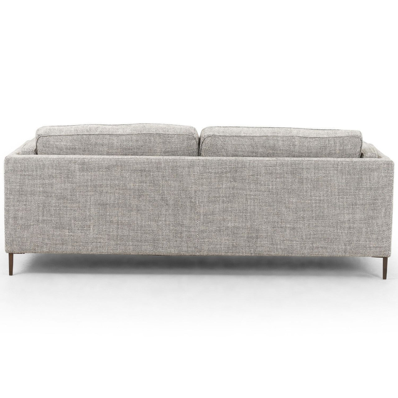 Emery Mid Century Modern Thames Coal Sofa with Bronze Legs