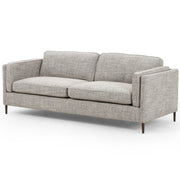 Emery Mid Century Modern Thames Coal Sofa with Bronze Legs