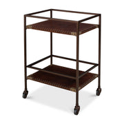 Trolley Side Table by Sarreid Ltd