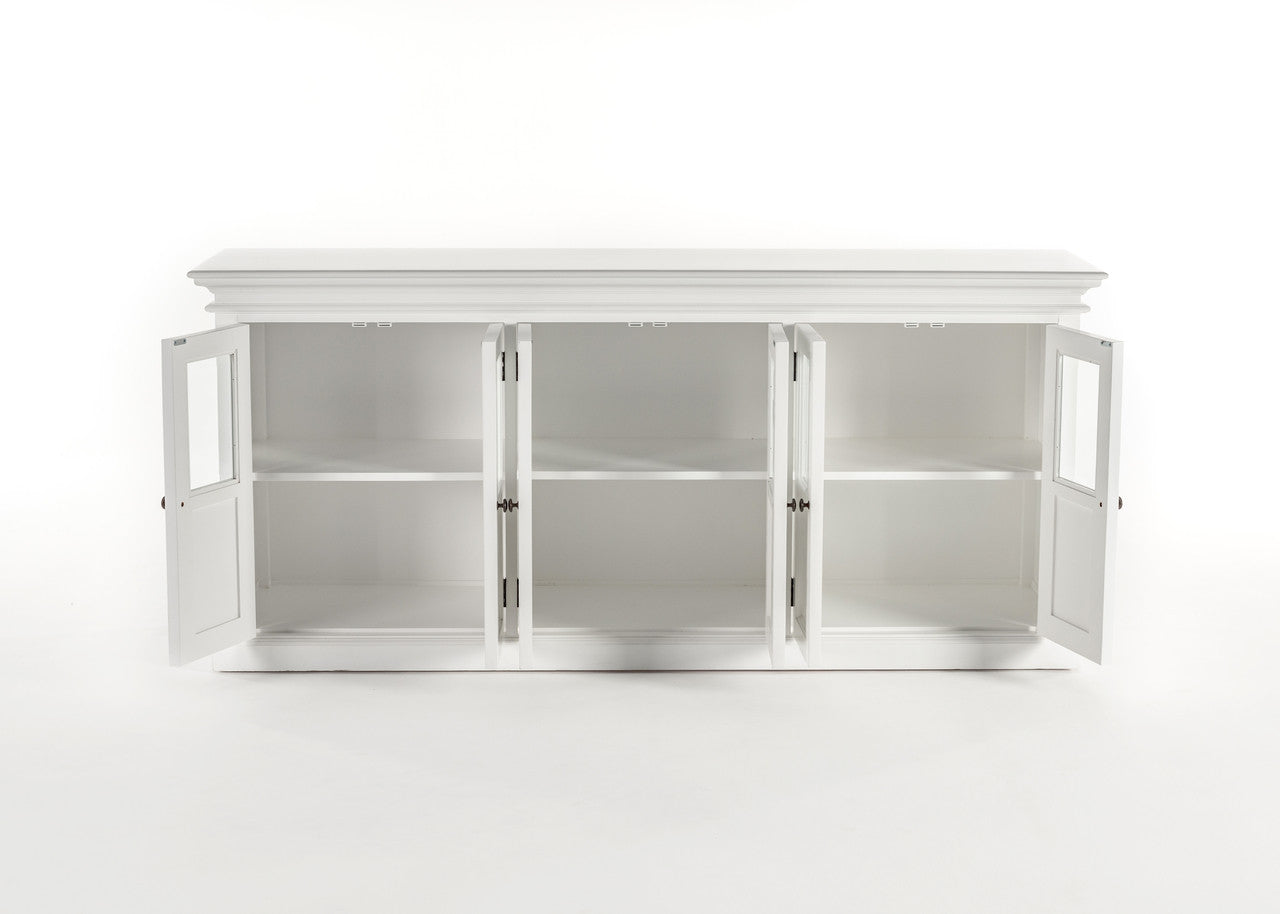 French Coastal Buffet with 6 Glass Doors 79"