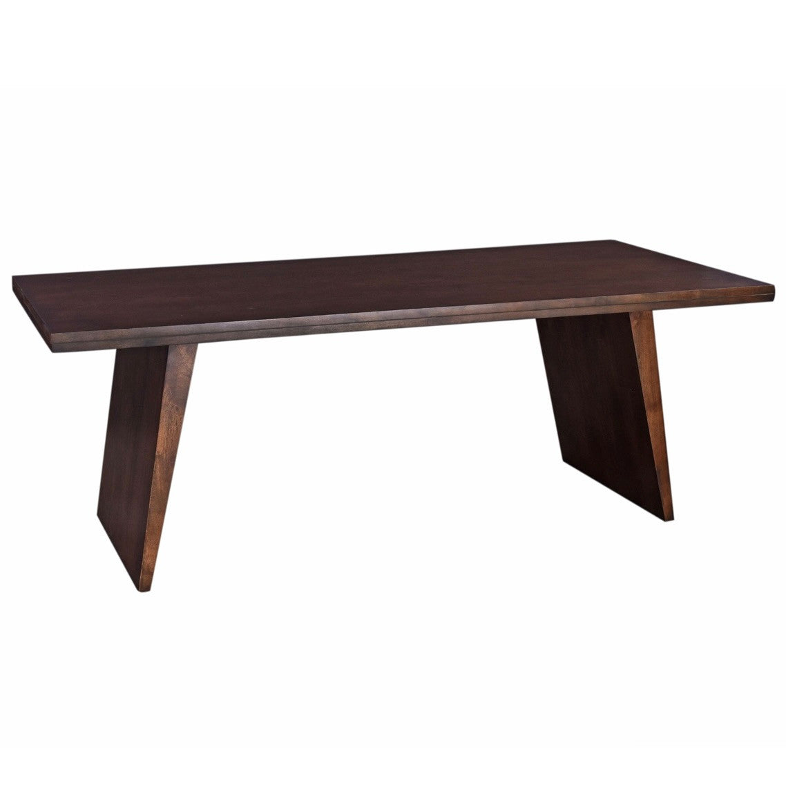 Willow Solid Wood Dining Table 84" Matte Brown