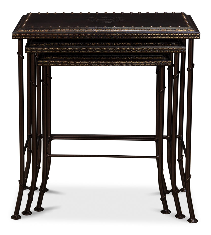 Noble Nesting Tables, Set Of 3 by Sarreid Ltd - view 2