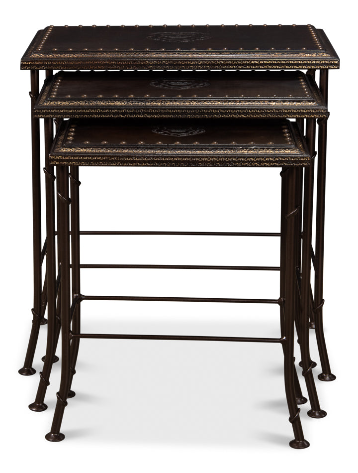 Noble Nesting Tables, Set Of 3 by Sarreid Ltd - view 5