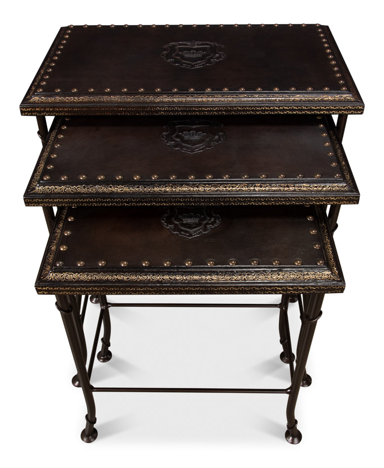 Noble Nesting Tables, Set Of 3 by Sarreid Ltd - view 7