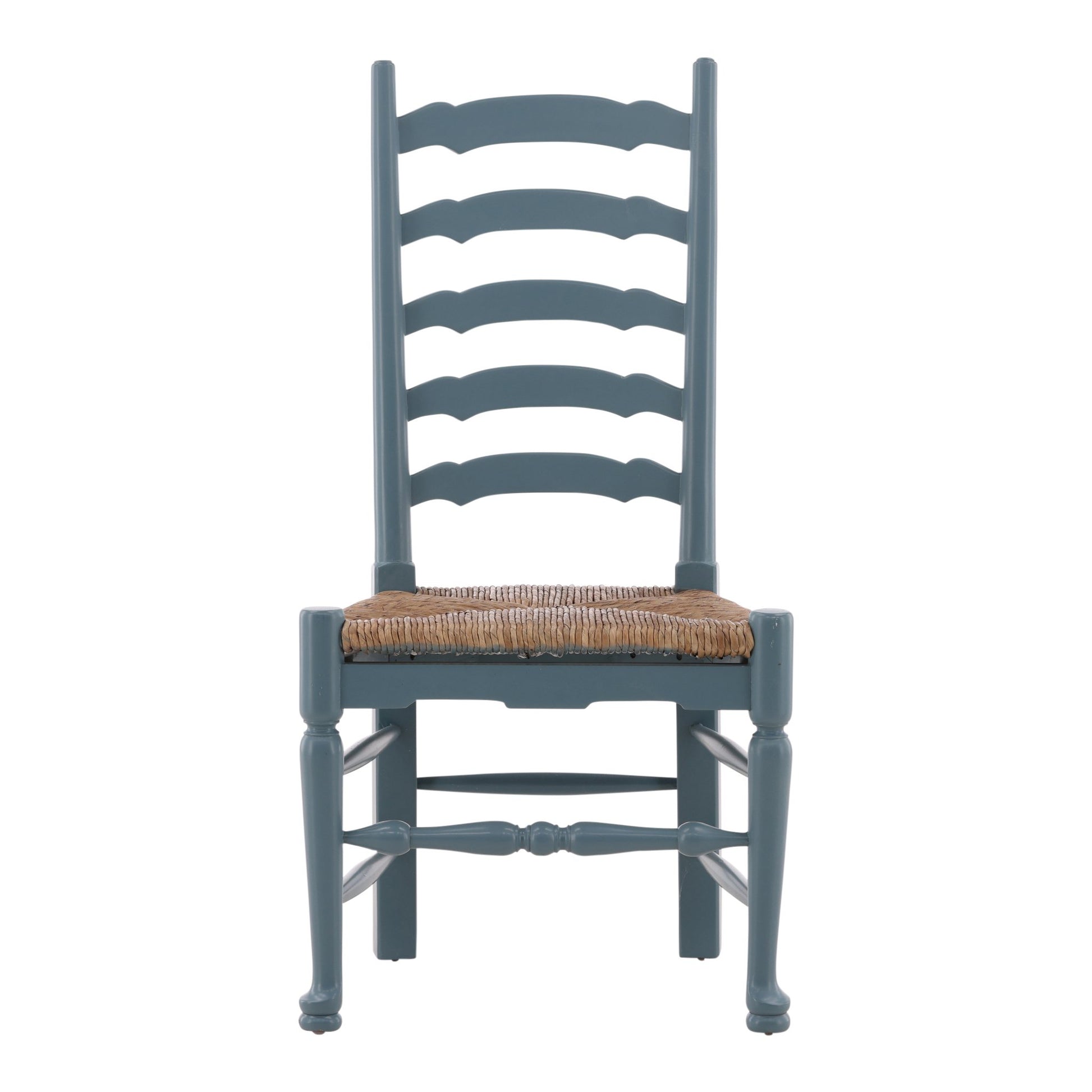 English Country Ladderback Egg Blue Side Chair detail view by Furniture Classics at ZIN Home