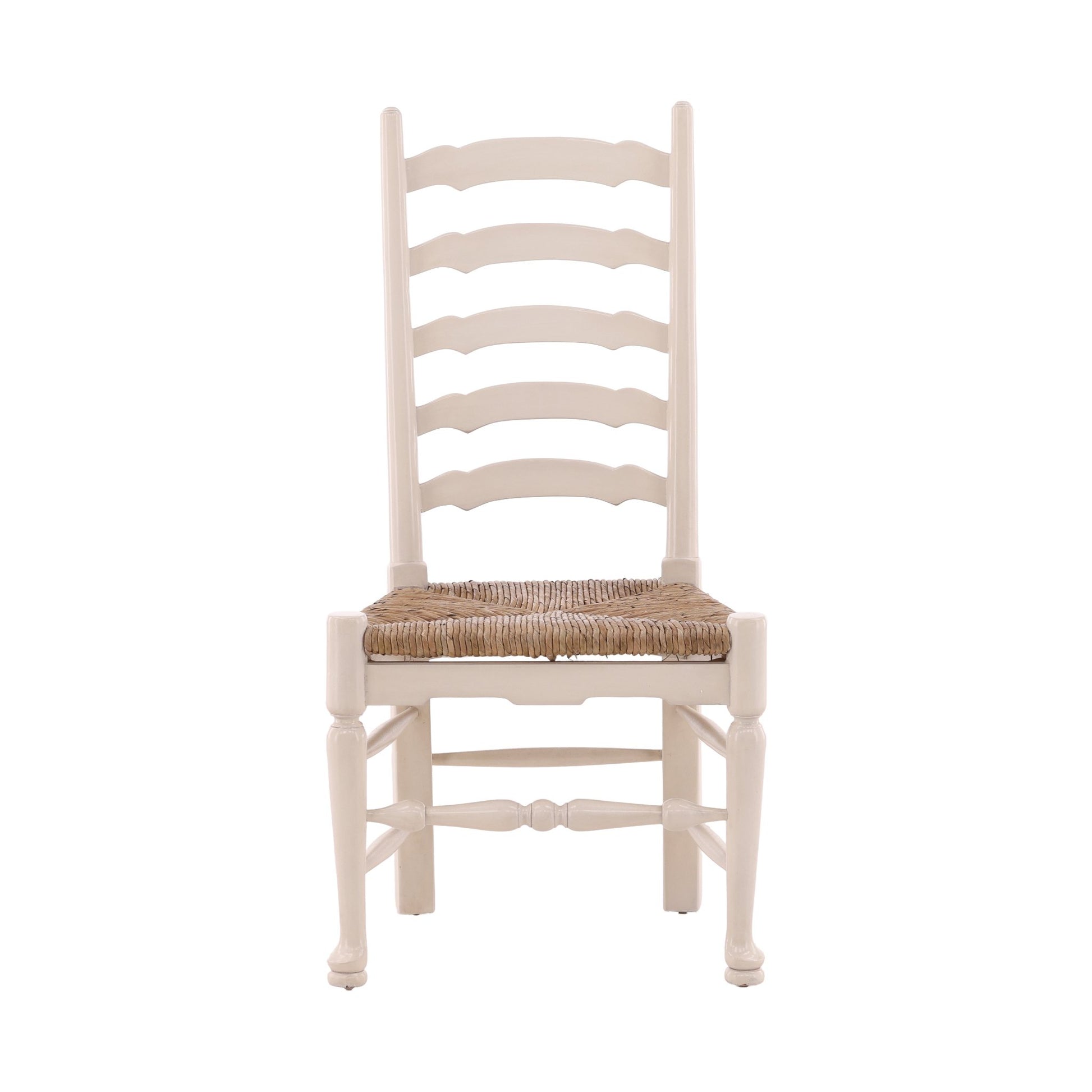 English Country Ladderback Cream Side Chair detail view by Furniture Classics at ZIN Home