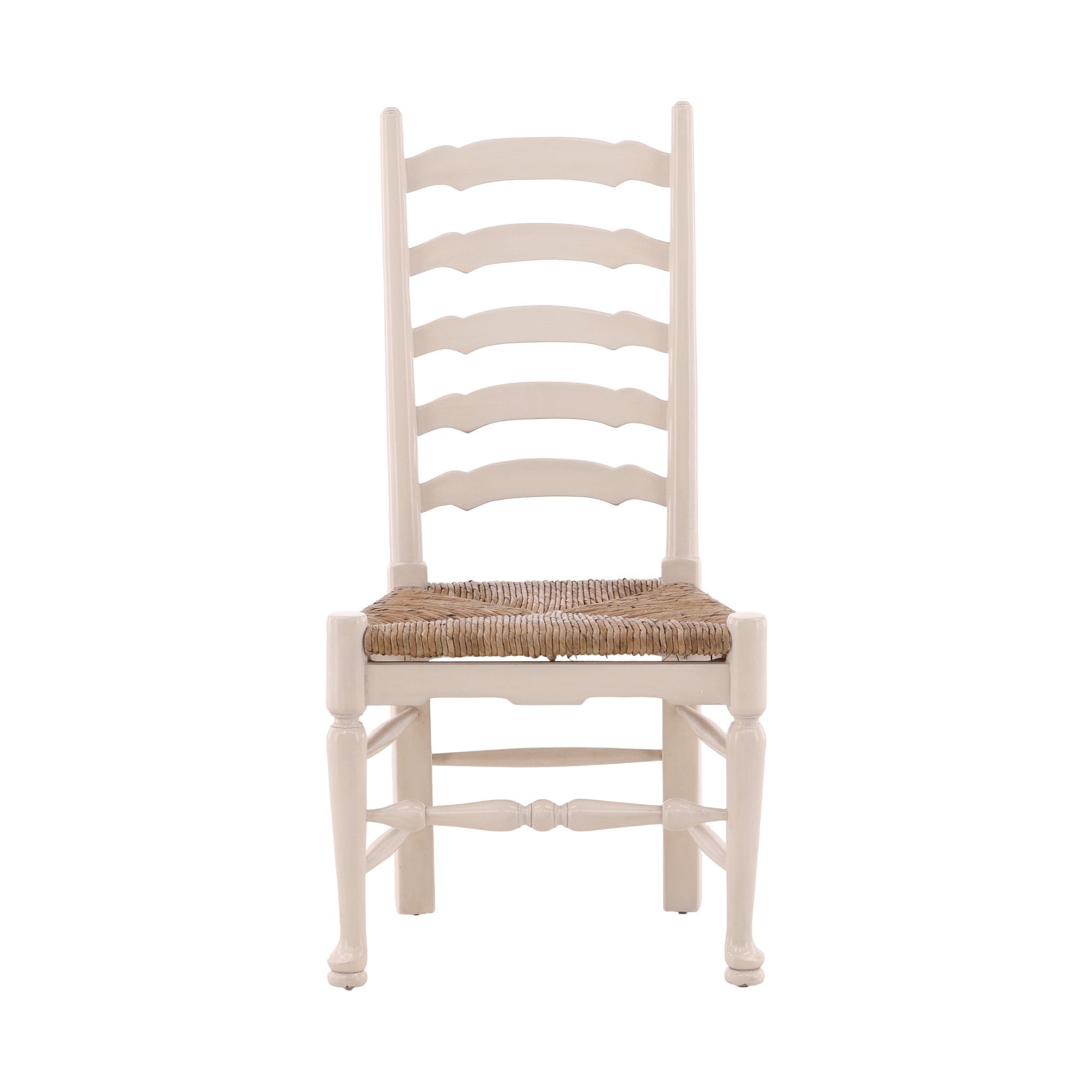 English Country Ladderback Cream Side Chair detail view by Furniture Classics at ZIN Home