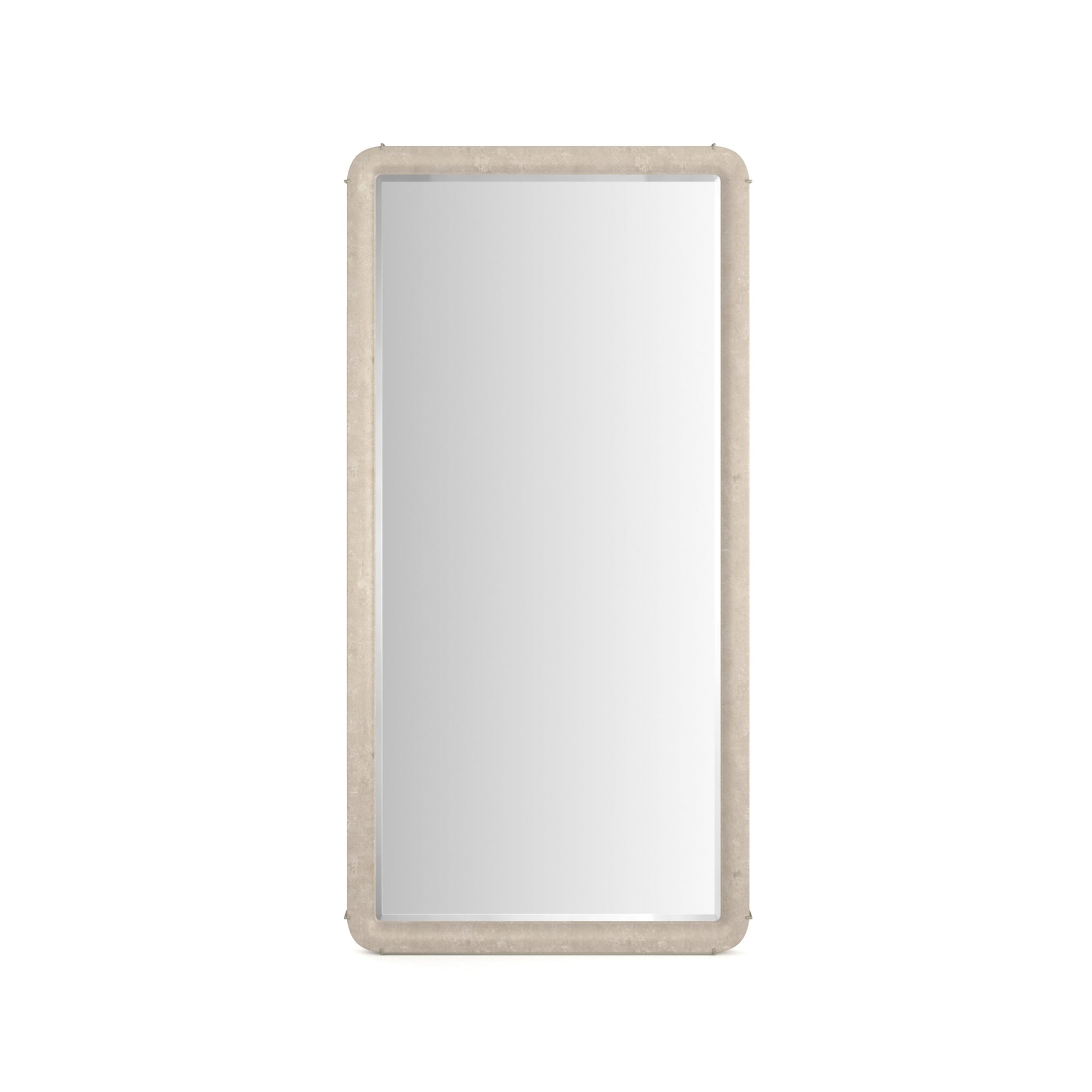 Salver Floor Mirror Oracle Silver Leaf 40.50" by Caracole
