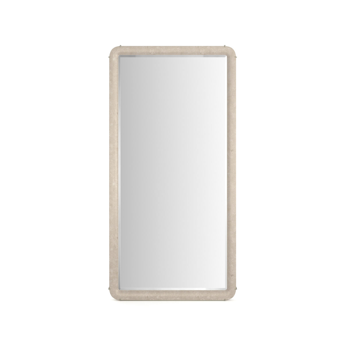 Salver Floor Mirror Oracle Silver Leaf 40.50" by Caracole