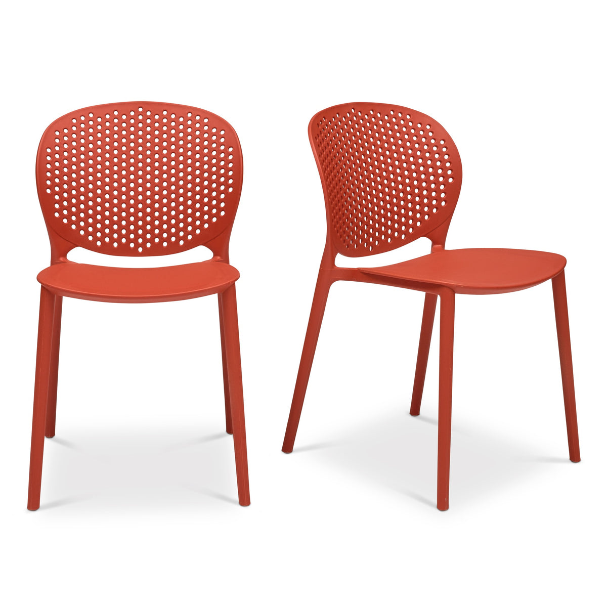 Metro Bailey Side Chair Set of 4 - Dark Orange Seat by Urbia - detail 7