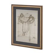 Horse Seat I by Mercana Studio a Hand Embellished Textured Framed Art Print Matted under Glass by Mercana at ZIN Home