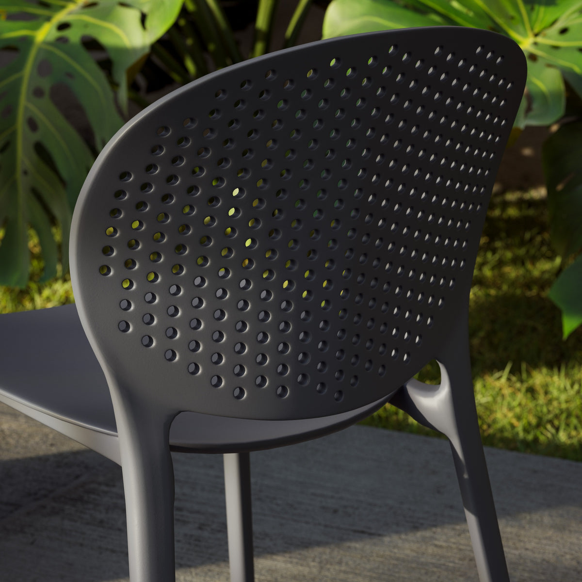 Metro Bailey Side Chair Set of 4 - Black Grey Seat by Urbia - detail 11