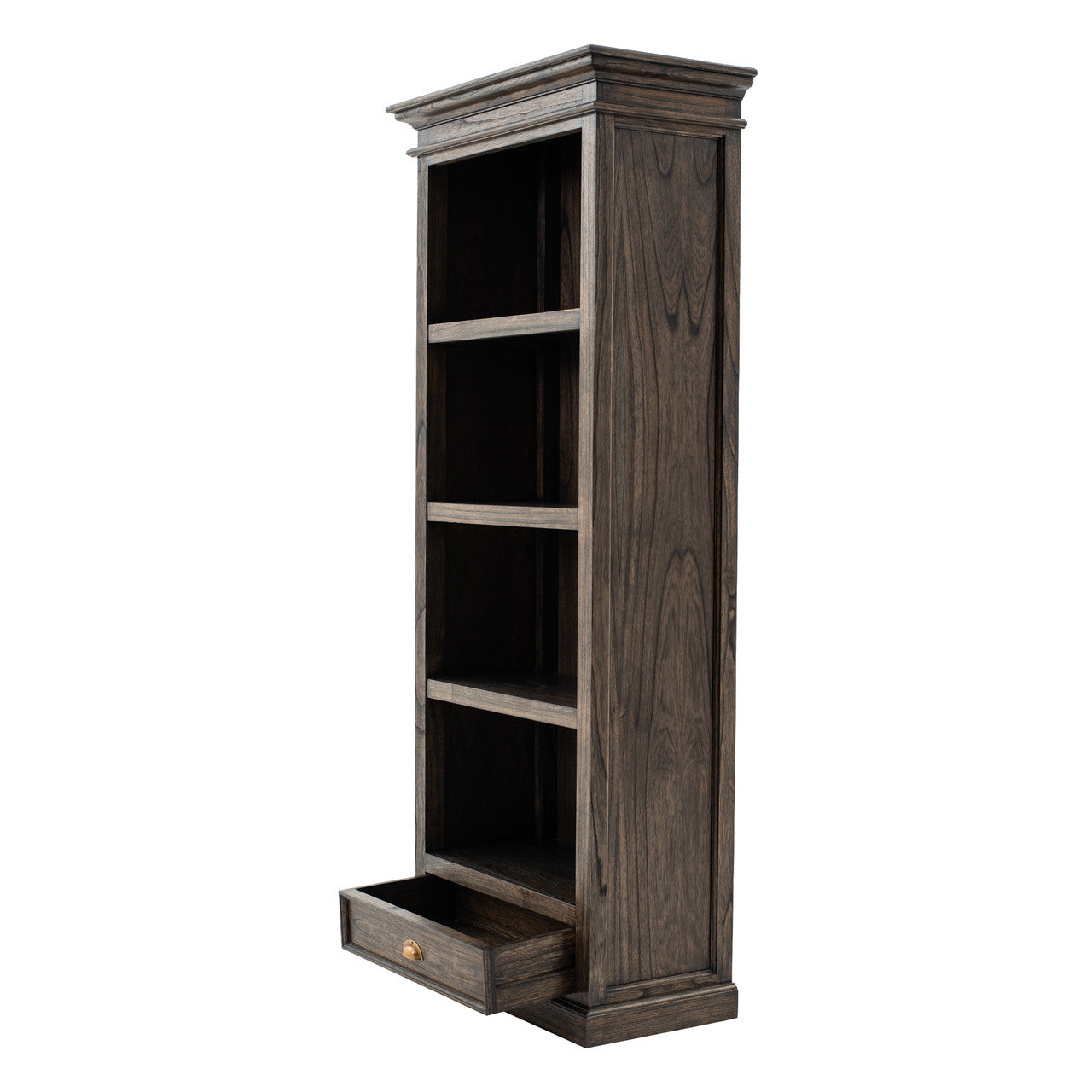 French Rustic Bookcase with 1 Drawer 32"