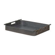 Safari Leather Tray, Quiet Shade by Sarreid Ltd