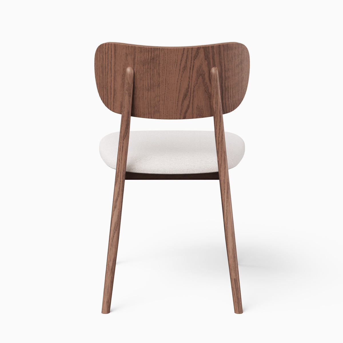 Modern Brazilian Claudia Side Chair Harvest Natural Upholstery - Nogal Frame by Urbia - detail 4