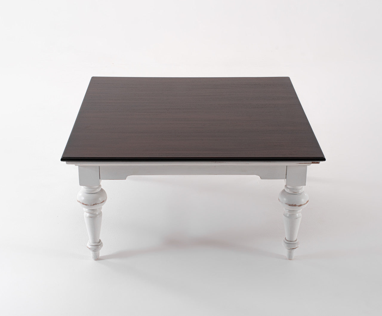 French Cottage Square Coffee Table 39"
