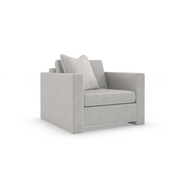Welt Played Almost Black Accent Chair 39" by Caracole
