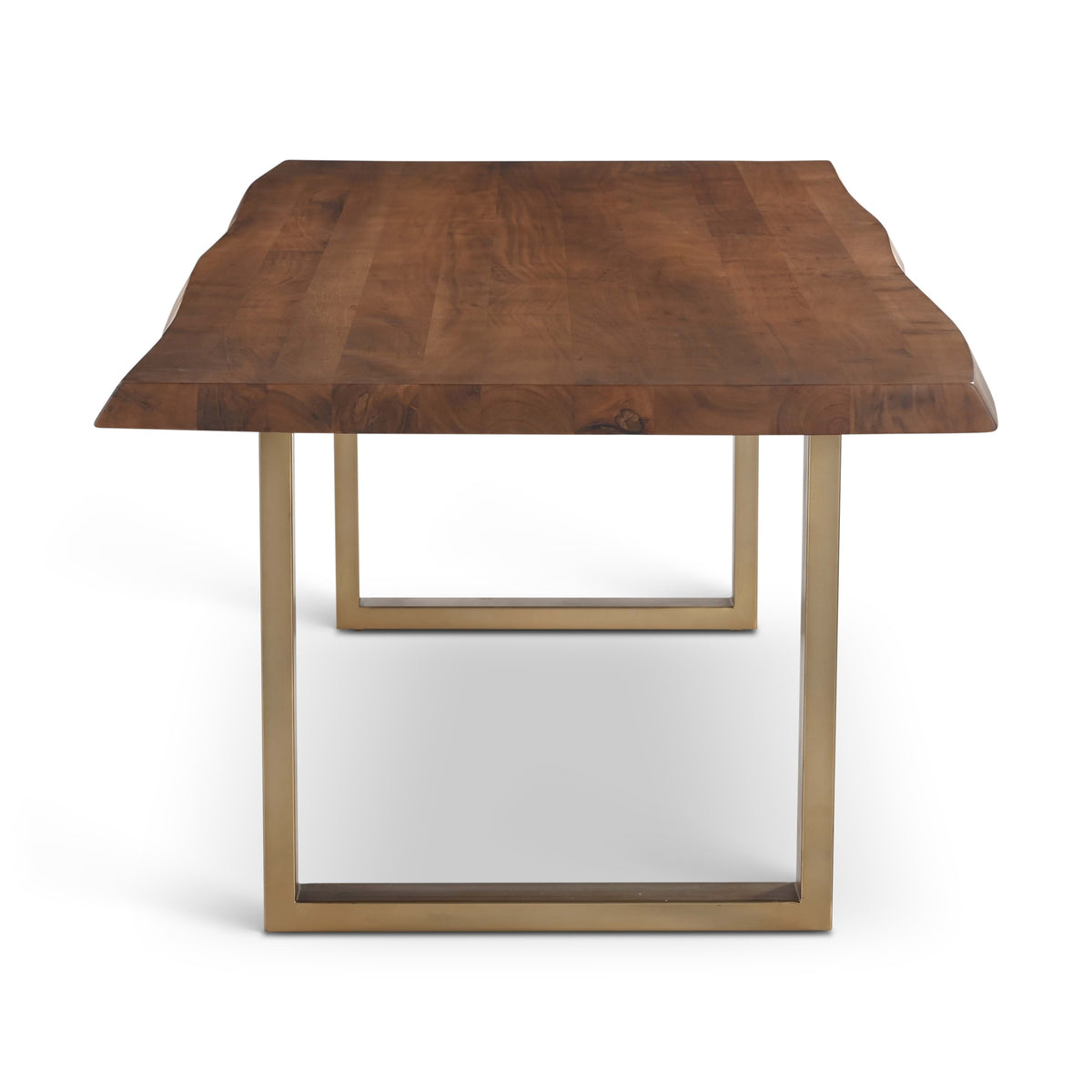Brooks Dining Table U Base 40" x 92" Americano Top - Brass Base by Urbia - detail 3