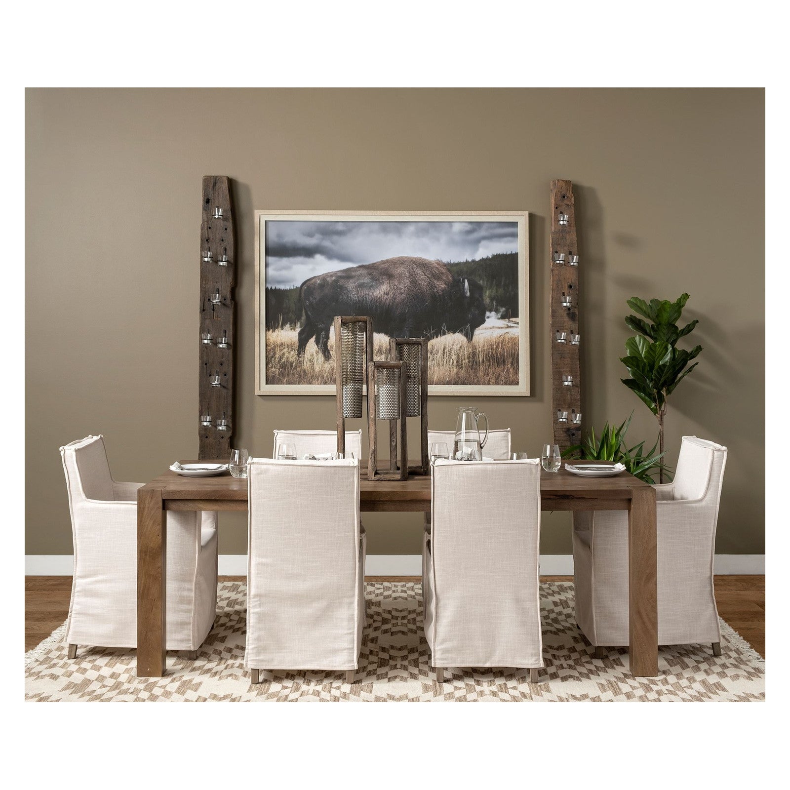 Yellowstone Bison by Dunker a Framed Photo Art Print Matted under Glass by Mercana at ZIN Home