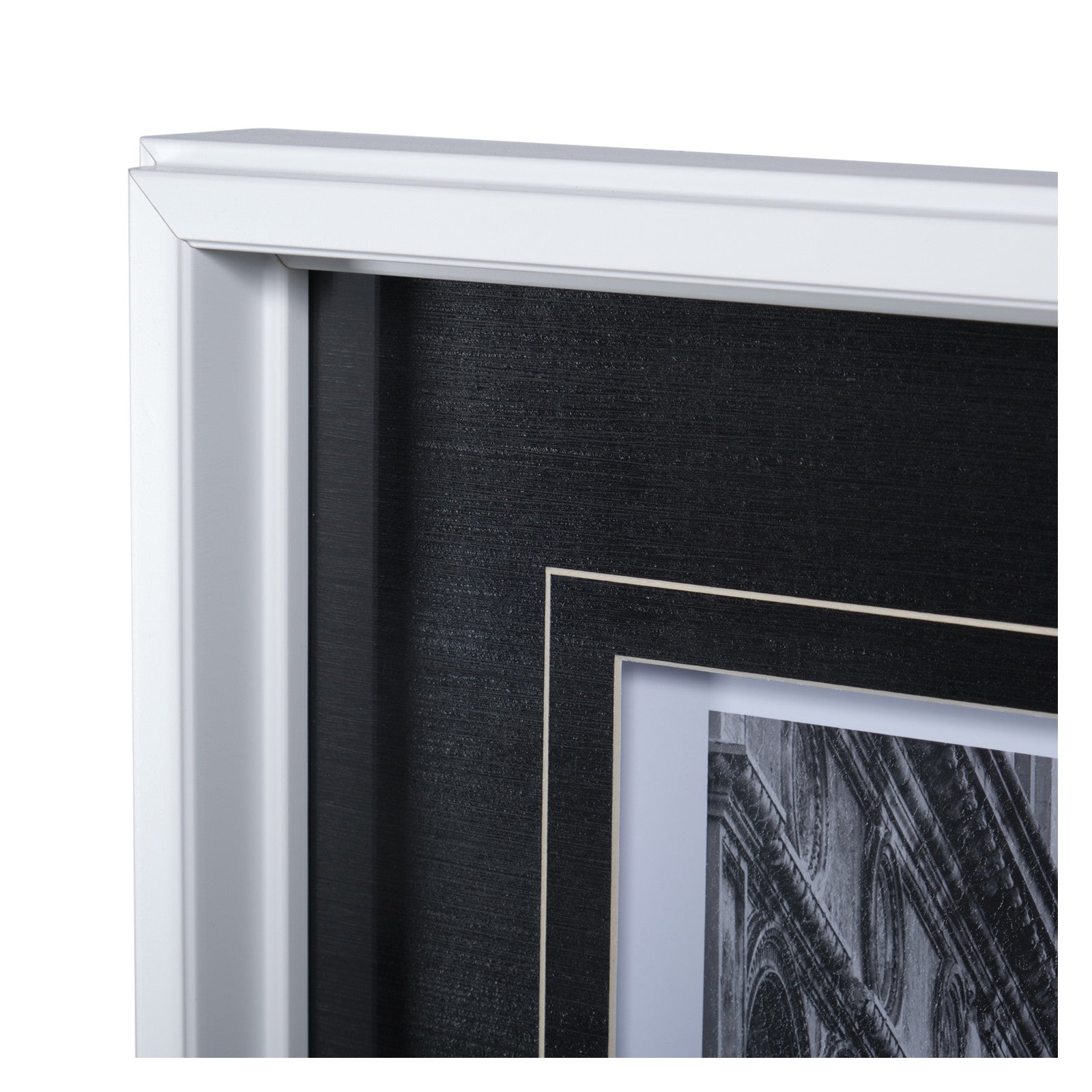 B&W Bridge of Sighs by Danny Head a Hand Embellished Textured Framed Photo Art Print Matted under Gl by Mercana at ZIN Home
