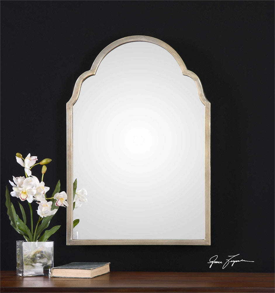 Uttermost Brayden Petite Silver Arch Mirror