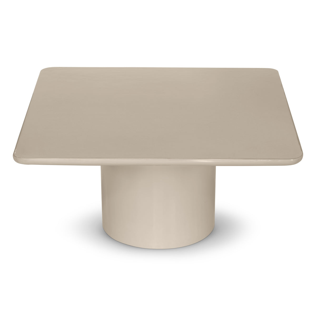 Alessia Tall Enamel Coffee Table Latte Taupe, 16.5" by Urbia - detail 3