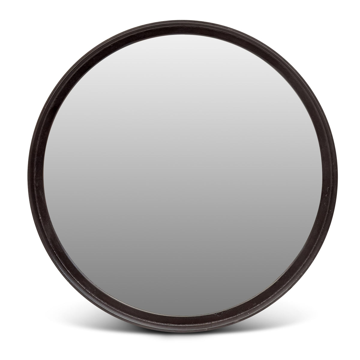 Elements Samar Round Mirror 23"Dia. - Raw Bronze by Urbia - product view