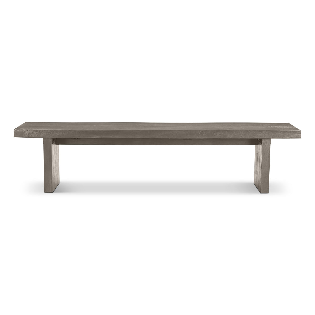 Brooks Bench 78" - Sandblasted Grey Frame by Urbia - product view