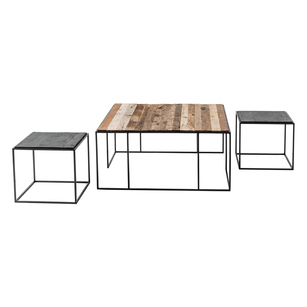 Industrial Nesting Coffee Table Set 100cm 39"